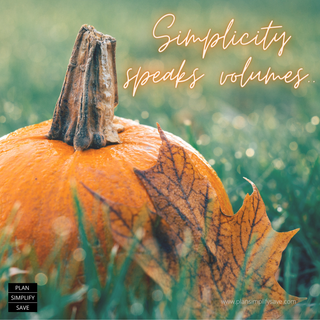 Simplicity Speaks Volumes